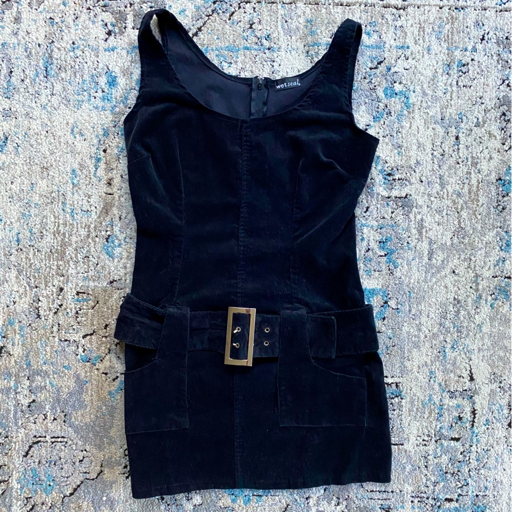 Vintage 90’s Wet Seal black mod dress